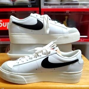 Nike White and Black Athletic Shoes